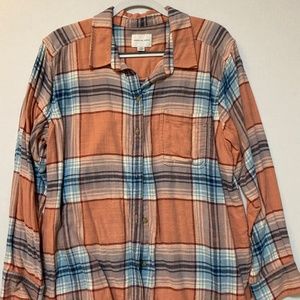 American Eagle Flannel Button-Down Shirt